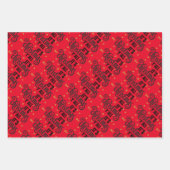 Het is Kerstmis Y'All Word Art Inpakpapier Vel (Voorkant)