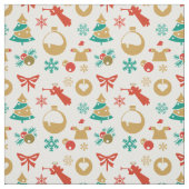 Het is kerstpatroon stof (Swatch)