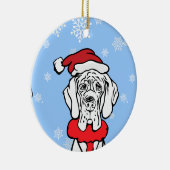 Het is kersttijd keramisch ornament (Rechts)