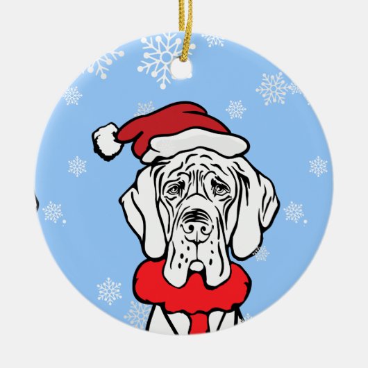 Het is kersttijd keramisch ornament (Voorkant)
