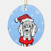 Het is kersttijd keramisch ornament (Links)