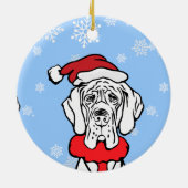 Het is kersttijd keramisch ornament (Achterkant)