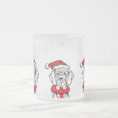 Het is kersttijd matglas koffiemok (Center)