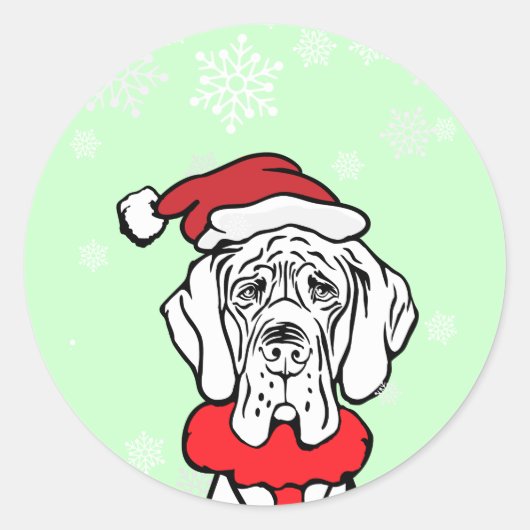 Het is kersttijd ronde sticker (Voorkant)