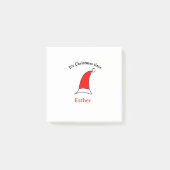 Het is kersttijd Sinterklaas rode hoed naam eenvou Post-it® Notes (Voorkant)