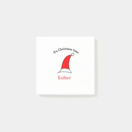Het is kersttijd Sinterklaas rode hoed naam eenvou Post-it® Notes