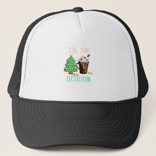 Het Is Kersttijd Trucker Pet (Voorkant)