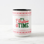 HET IS KERSTTIJD VROLIJK KERSTMIS DECORATIEVE MOK (Center)