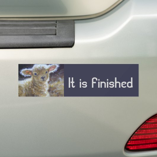 Het is klaar! Bumpersticker (Op auto)