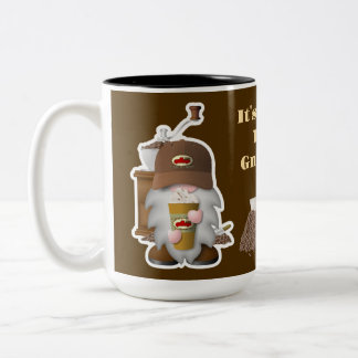 Het is koffietijd, Gnomies! Tweekleurige Koffiemok