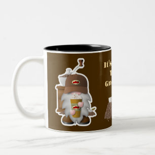 Het is koffietijd, Gnomies! Tweekleurige Koffiemok