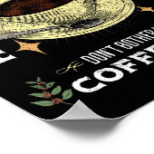 Het is koffietijd, grappige koffie. poster (Hoek)