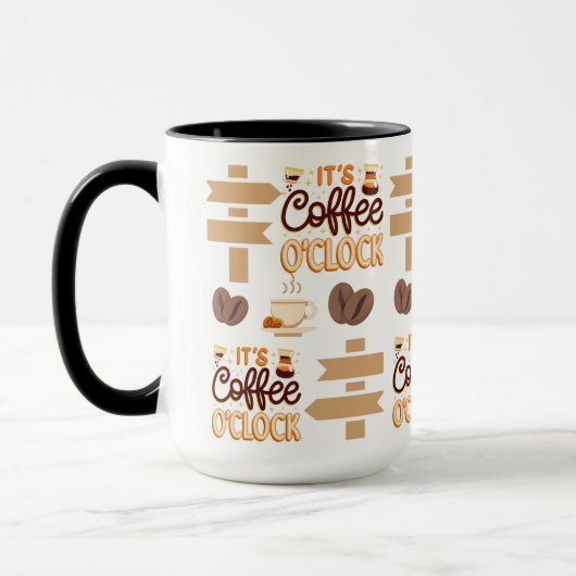 het is koffietijd  mok (Links)