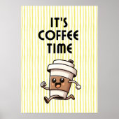 Het is koffietijd poster (Voorkant)