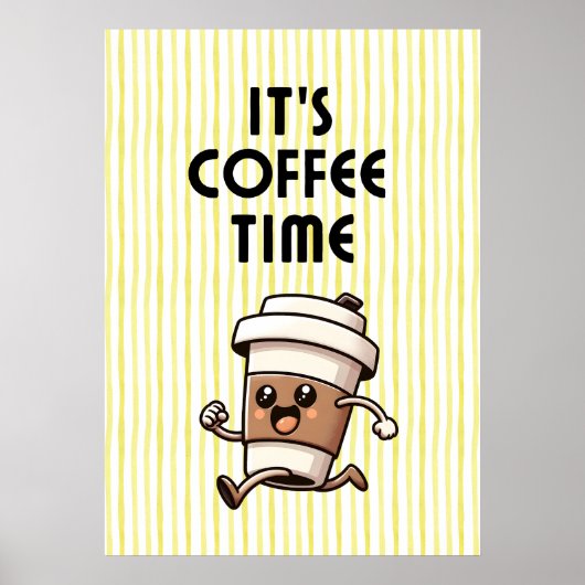 Het is koffietijd poster (Voorkant)