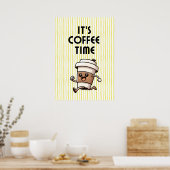 Het is koffietijd poster (Keuken)
