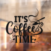 Het is koffietijd raamsticker (Vel 2)