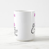 Het is koffietijd Roze ontwerp Koffiemok (Center)