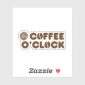 Het is koffietijd sticker (Vel)