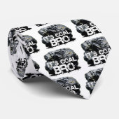 het is kolen bro stropdas (Opgerold)