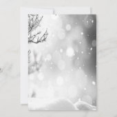 Het is koud Baby shower buiten de winterboom Kaart (Achterkant)