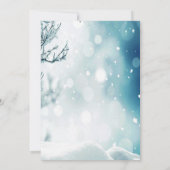 Het is koud Baby shower buiten winterWonderland in Kaart (Achterkant)