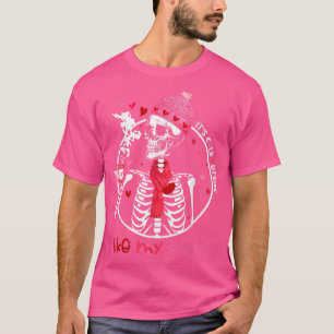 Het is koud buiten als mijn hart Skeletten Koffie T-shirt