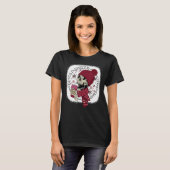 Het is koud buiten als mijn hartskeleton koffie.. t-shirt (Voorkant volledig)