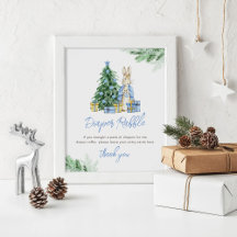 Het is koud buiten Baby luier Raffle teken