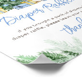 Het is koud buiten Baby luier Raffle teken Poster (Hoek)