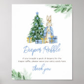 Het is koud buiten Baby luier Raffle teken Poster (Voorkant)