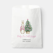 Het is koud buiten Baby shower Bedankzakje (Voorkant)