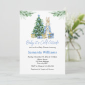 Het is koud buiten Baby shower Kaart (Staand voorkant)