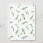 Het is koud buiten Baby shower Kaart (Achterkant)