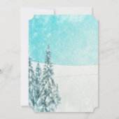 Het is Koud Buiten Baby shower van het Bosbos van  Kaart (Achterkant)