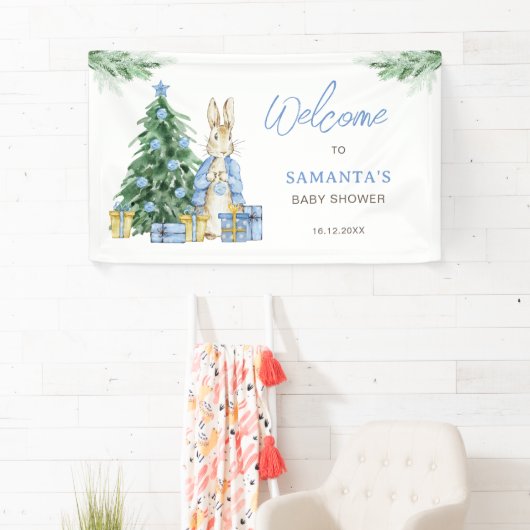 Het is koud buiten Baby shower Welkom Spandoek (Insitu)