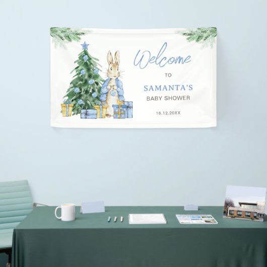 Het is koud buiten Baby shower Welkom Spandoek