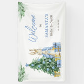 Het is koud buiten Baby shower Welkom Spandoek (Verticaal)