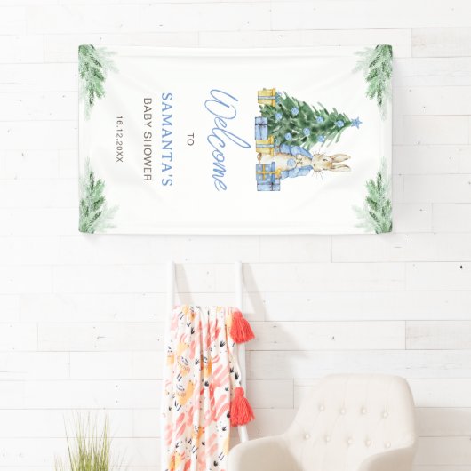 Het is koud buiten Baby shower Welkom Spandoek (Insitu)