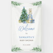 Het is koud buiten Baby shower Welkom Spandoek (Verticaal)