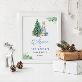 Het is koud buiten Baby shower welkomstbord Poster