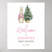 Het is koud buiten Baby shower welkomstbord Poster (Voorkant)