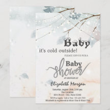 Het is koud buiten Boomtak Baby Shower