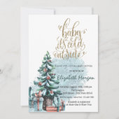 Het is Koud Buiten Cadeau Baby shower Kaart (Voorkant)