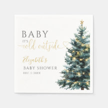 Het is koud buiten de winter kerst Baby shower