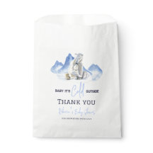 Het is koud buiten de winter Polar Beer Baby showe