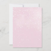 Het is koud buiten Elephant Winter Girl Baby showe Bedankkaart (Achterkant)