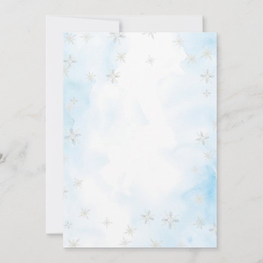 Het is koud buiten Gingerbread Cookie Baby shower Kaart (Achterkant)