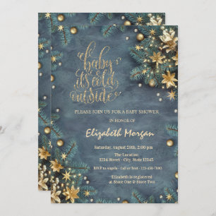 Het is Koud Buiten het Baby shower van de Boom van Kaart