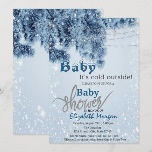 Het is Koud Buiten het Baby shower van de Boom van Kaart